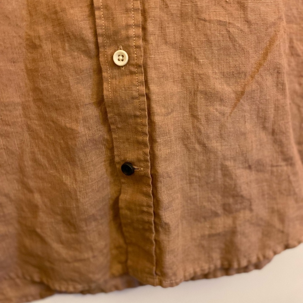 Taylor Stitch Casual Tan Button Down Shirt - Picture 2 of 7